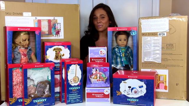 American Girl Doll Tenney Grant and Logan Everett Collection NEW Truly Me & NEW GIVEAWAY INFO! смотреть онлайн