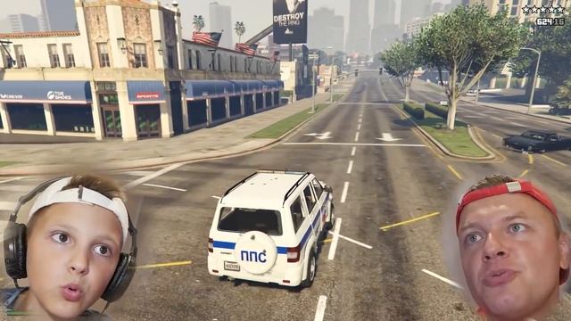 Полицейский УАЗ Патриот против ПОЛИЦИИ в GTA5 Letsplay от Игорюшины ИгрУши смотреть онлайн