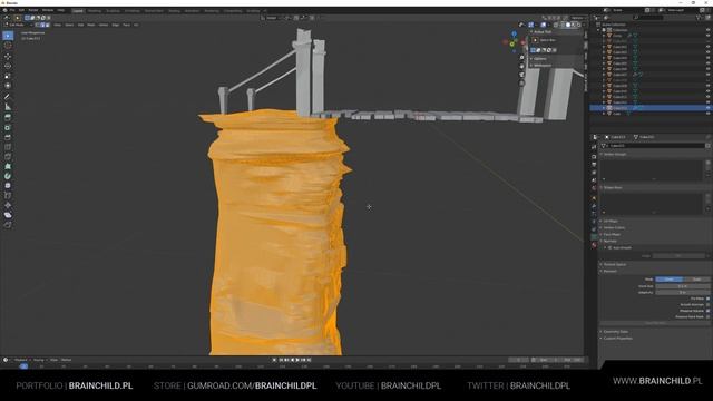 [ Speed 3d Modeling ] Low Poly Bridge - Low Poly Game Art in Blender 2.8 | 3d stylised art | Blende смотреть онлайн