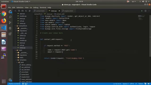 Add Contact Form | Python and Django смотреть онлайн