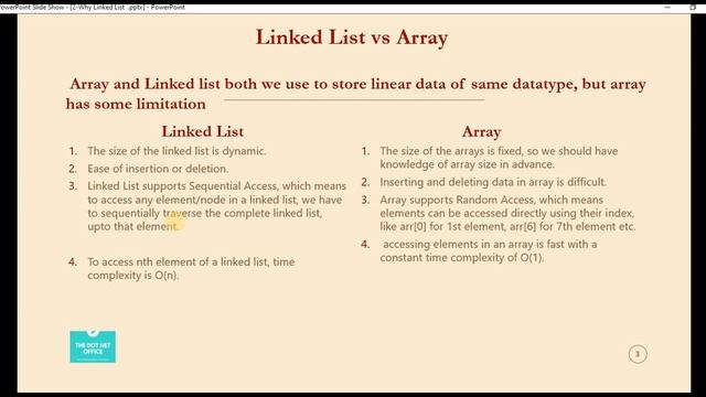 Part 2 - Why LinkedList | Linked list Vs Array | Linked List Tutorials in C# смотреть онлайн