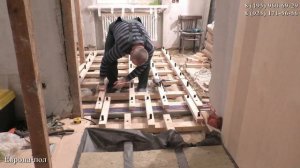 ПОЛЫ ИЗ ФАНЕРЫ И ЛАГ в Сталинке! ОТ и ДО!  REPAIR OF WOODEN FLOORS