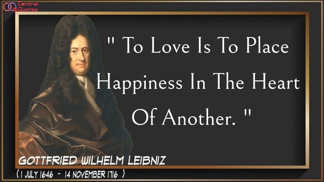 Gottfried Leibniz Quotes смотреть онлайн