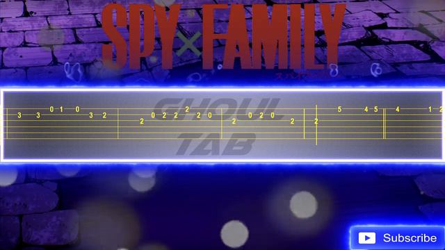 Spy X Family Opening - Mixed Nuts (Guitar Tab 譜 Tutorial)