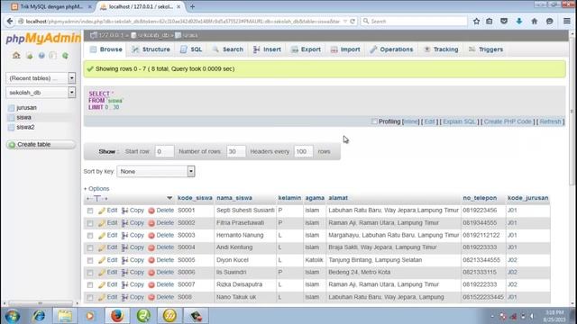 Trik Belajar MySQL 15 : Memindahkan Susunan Kolom (Field) Tabel dengan phpMyAdmin смотреть онлайн