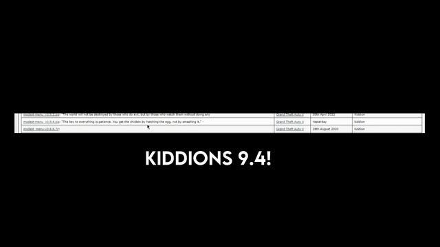 Kiddion's Mod Menu 9.4 Is Being Possibly Released Tomorrow Or The Day After (NOW RELEASED) смотреть онлайн