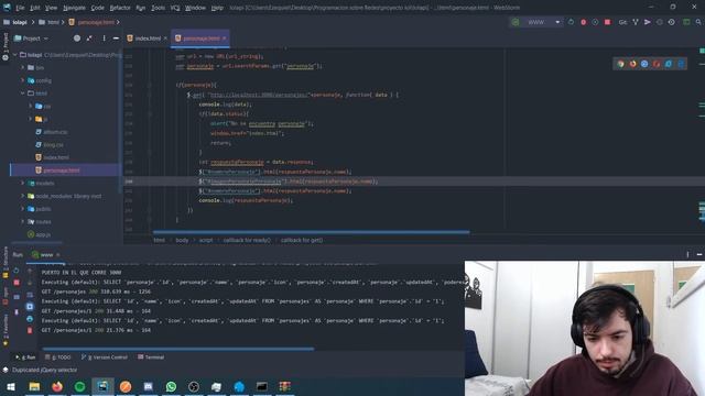 Traer personaje desde otra pagina nueva(JQUERY / NODE) смотреть онлайн