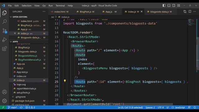 React Router 6 components trees and rendering смотреть онлайн
