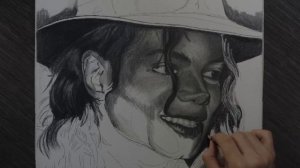 Drawing Michael Jackson :) / Рисуем Майкла Джексона