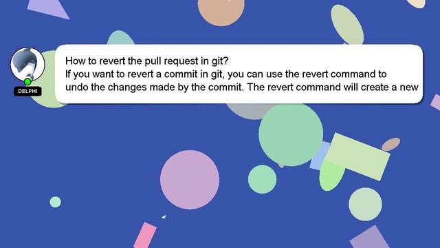 How to revert the pull request in git? смотреть онлайн