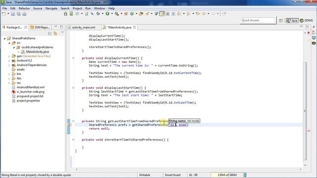 Shared Preferences : Android Programming смотреть онлайн