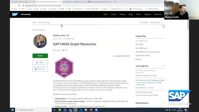 Challenge accepted – Gain hands-on experience with SAP HANA Graph | SAP Community Call смотреть онлайн