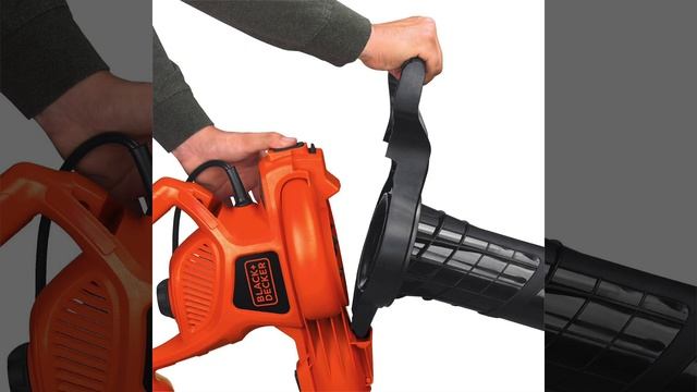 BLACK+DECKER Electric Leaf Blower, Leaf Vacuum And Mulcher 3 In 1, 250 Mph Airflow,