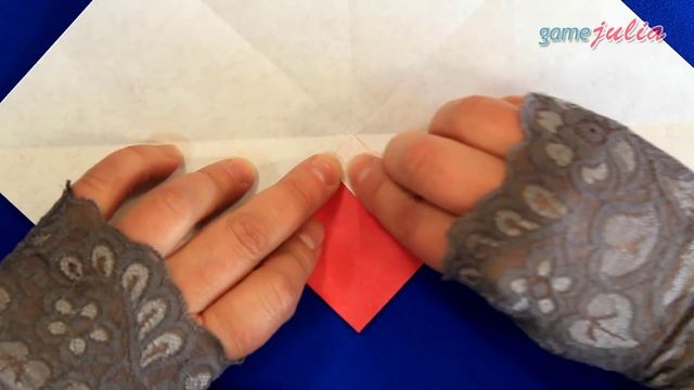 Как сделать Конверт с кроликом / Оригами поделки смотреть онлайн