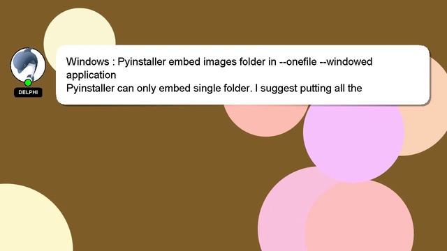 Windows : Pyinstaller embed images folder in --onefile --windowed application смотреть онлайн