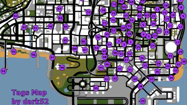 gta sa graffiti map смотреть онлайн