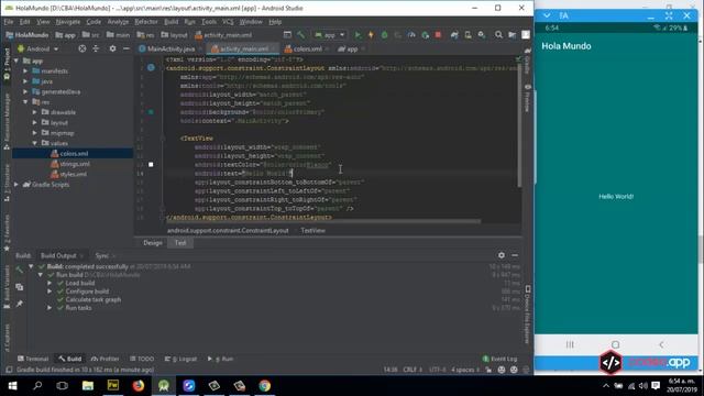 Modificando el diseño con XML y JAVA | CURSO BÁSICO ANDROID 2.4 смотреть онлайн