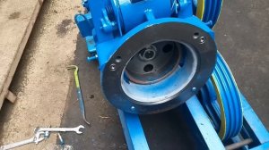 Замена лебедки лифта.