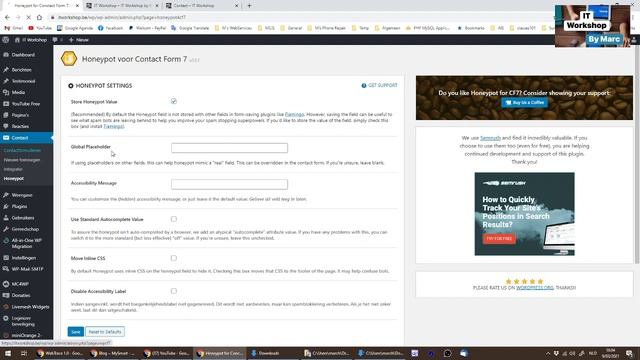 WordPress Contact Forms 7 - Anti spam - Honeypot смотреть онлайн