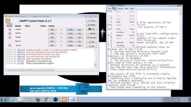 How to fix XAMPP - Apache and Mysql port conflicts смотреть онлайн