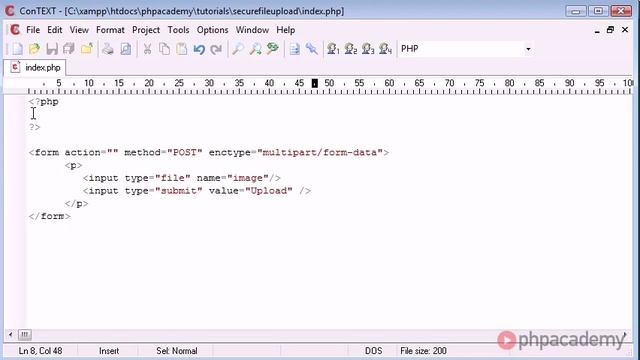 PHP Tutorials Secure File Upload Part 1 3 смотреть онлайн