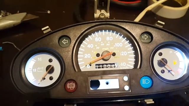 Скутер HT150T-7. Светодиодная подсветка панели приборов смотреть онлайн