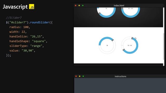 How To Make Round Sliders with Jquery Round Slider Plugin | Build 9 Unique Slider Designs смотреть онлайн