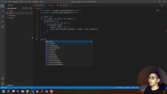 create a weather temperature map with simple HTML CSS JAVASCRIPT смотреть онлайн
