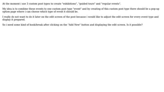 Wordpress: Is there a hook between clicking on "Add new" and the edit screen of a new post? смотреть онлайн