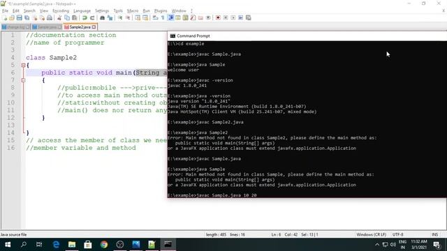 public static void main(String args[]) and System.out.println() in java смотреть онлайн