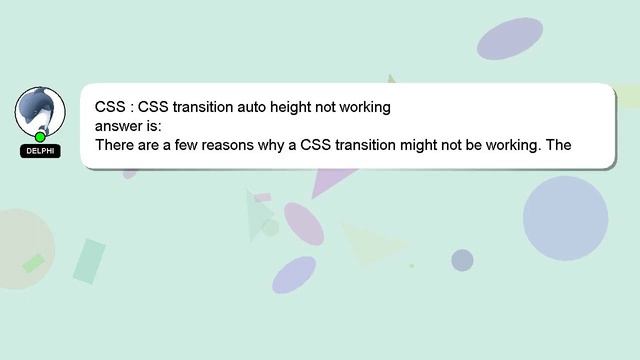 CSS : CSS transition auto height not working смотреть онлайн