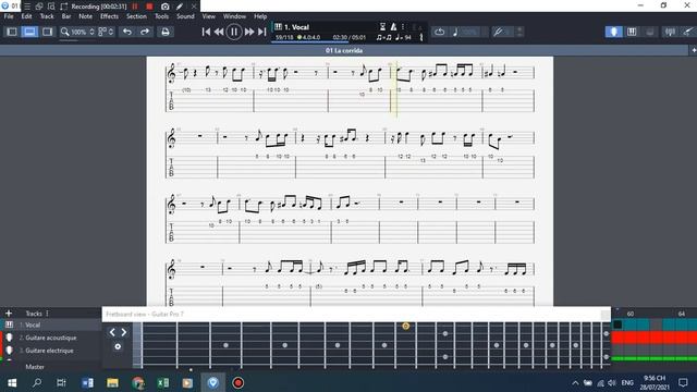 La Corrida - Guitar Solo TAB смотреть онлайн