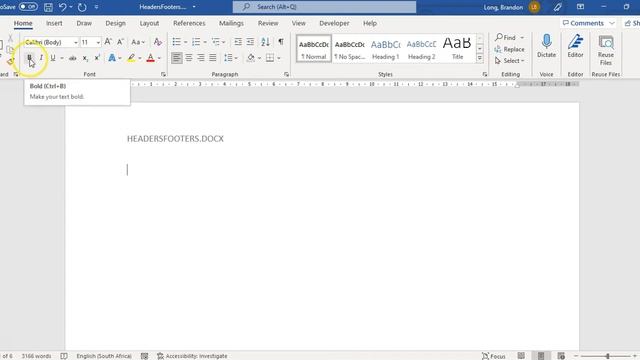 MS Word | Headers And Footers