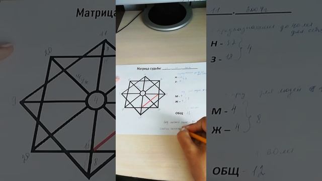 Расчет матрицы на примере смотреть онлайн