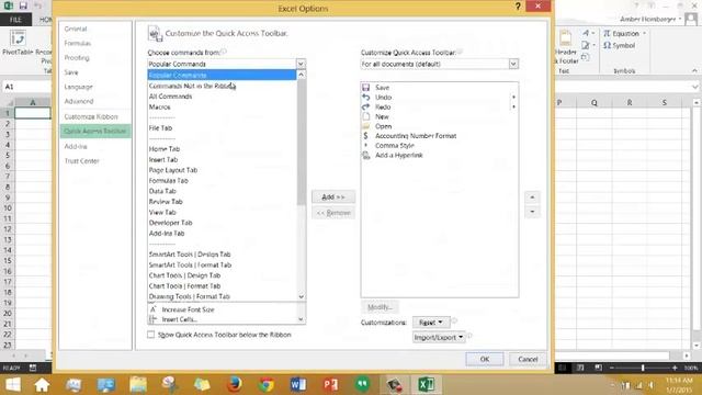Personalize Excel 2013 Interface смотреть онлайн