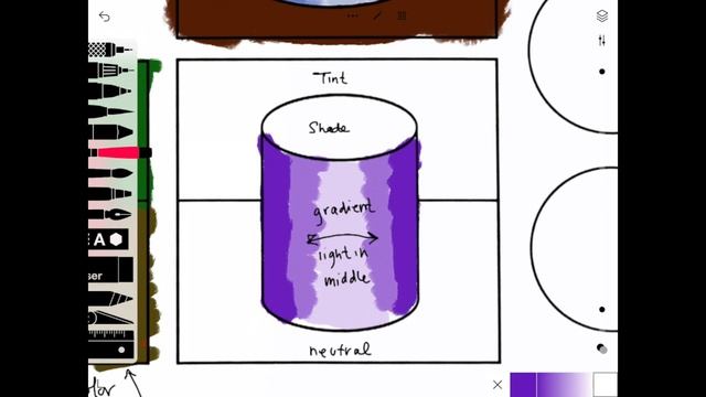 Digital painting worksheet- complementary colors смотреть онлайн