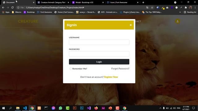 Web Project #02 Using HTML5 CSS3 Media Query Bootstrap5 #08 - Register Popup & Responsive смотреть онлайн