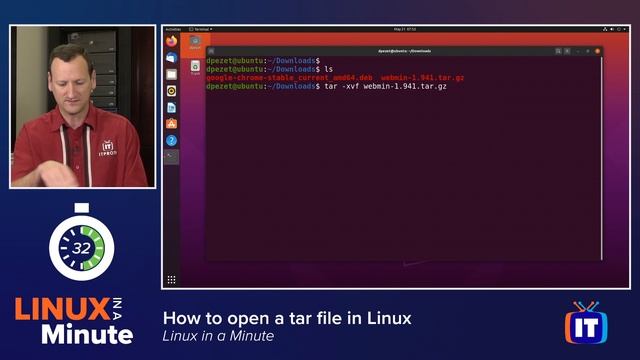 How to open a tar file in Linux | Linux in a Minute смотреть онлайн