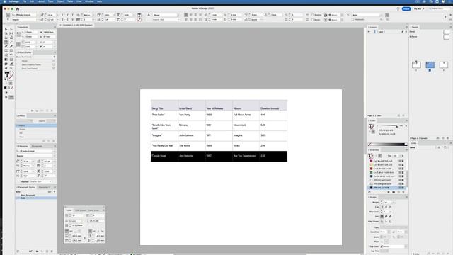 Indesign. Создаем и настраиваем таблицы смотреть онлайн