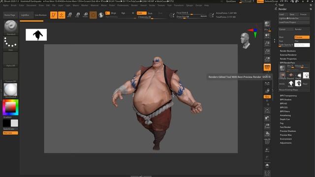 Rendering And Exporting An Image From Zbrush