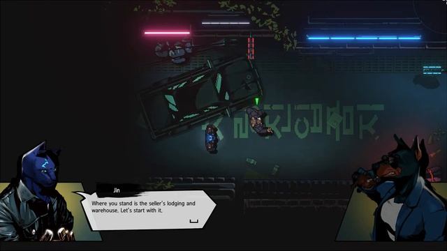 Small Talk With Old Car? In Neon Shine Backstreet? For 'Kusan : City Of Wolves'