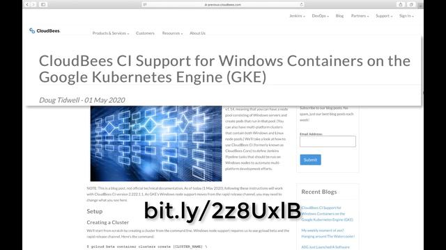 Using Windows Nodes in CloudBees CI (CloudBees Core) on the Google Kubernetes Engine (GKE) смотреть онлайн