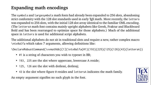 TUG 2020 — Michael Sharpe — The newest changes to newtx and its relatives and codependents смотреть онлайн