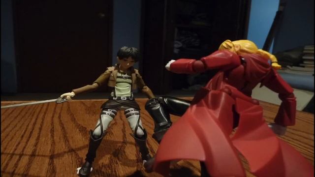 SAB Edward Elric vs Eren Yeager: Figma and Revoltech Stop Motion смотреть онлайн