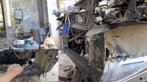 замена рем-часть низ телевизора  2115