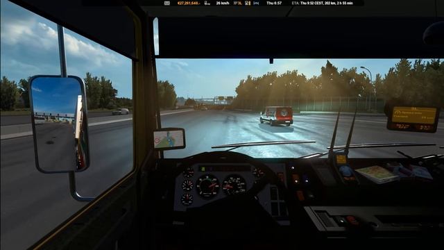 Euro Truck Simulator 2 / Volvo F10 / Empty Pallets 22 Tons / Senj to Graz смотреть онлайн