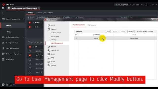 How to Change Password Using iVMS 4200 3 1 смотреть онлайн