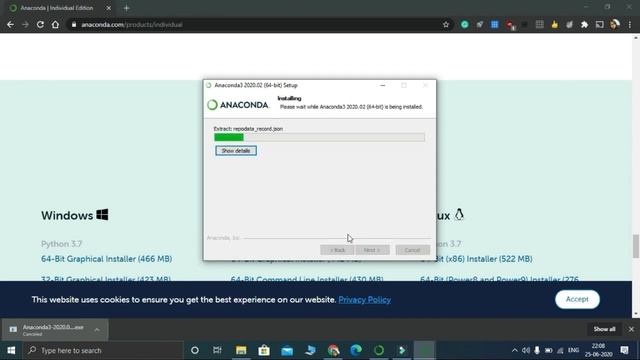 Installation of Anaconda Navigator on Windows 10 64 bit смотреть онлайн