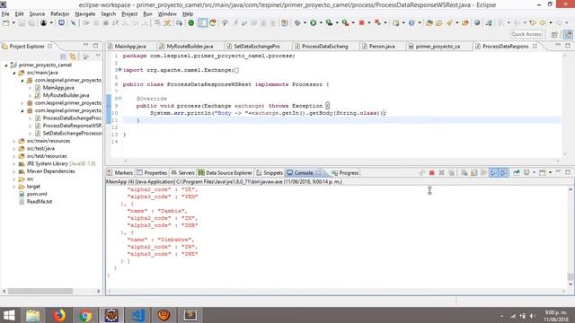 4. Apache Camel. Consumiento Web Services REST смотреть онлайн