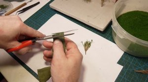 Как сделать цветы и кусты своими руками для диорамы.
